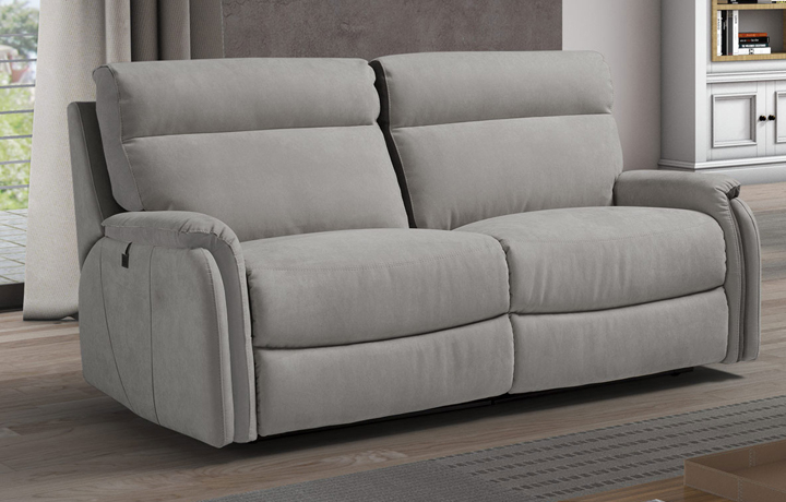 Florence Leather Or Fabric Collection - Florence 3 Seater Sofa (2 Cushions)