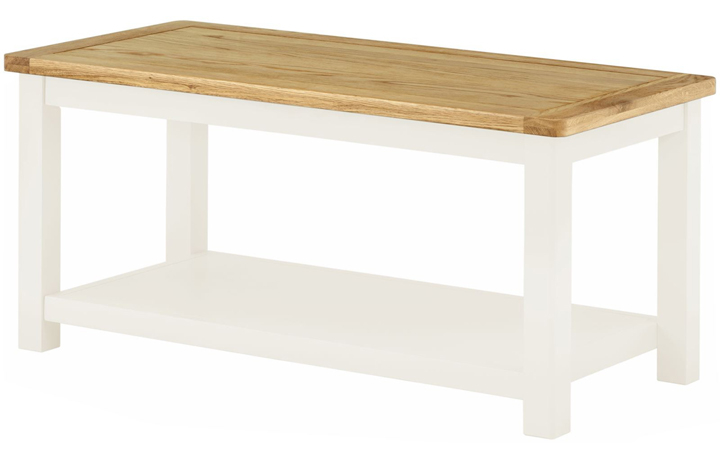 Coffee & Lamp Tables - Pembroke White Painted Coffee Table