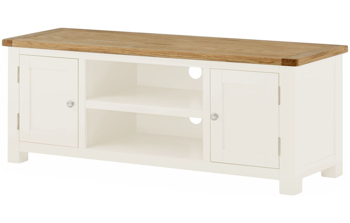 Pembroke White Painted Collection  - Pembroke White Painted Large TV Cabinet