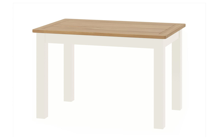 Dining Tables - Pembroke White Painted 120cm Fixed Dining Table