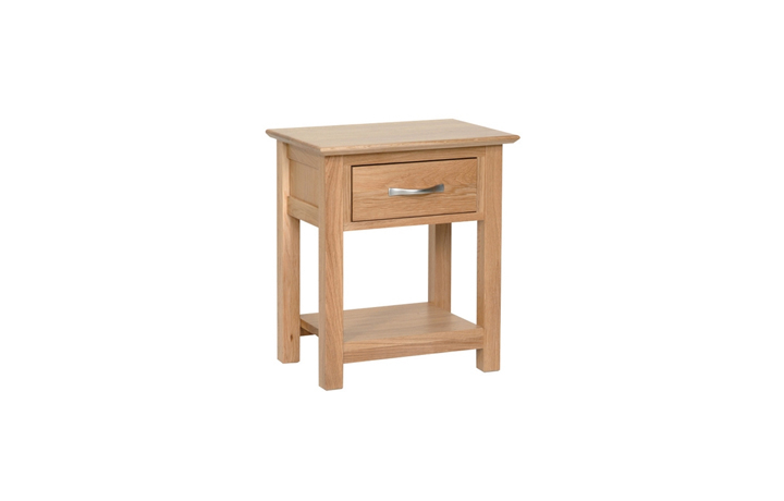 Oak 3 Drawer Bedside Cabinets - Woodford Solid Oak 1 Drawer Night Stand
