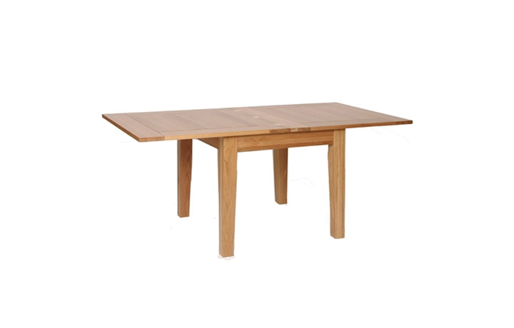 Dining Tables - Woodford Solid Oak 92-184cm Flip Top Extending Table 