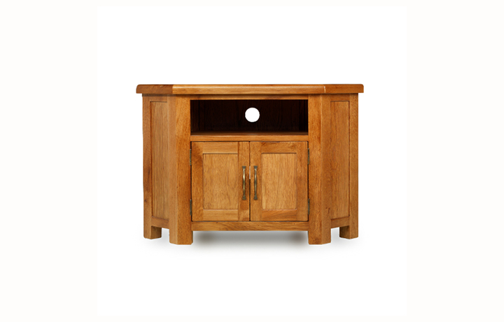 Hollywood Oak Furniture Collection - Hollywood Oak Petite Corner TV Unit