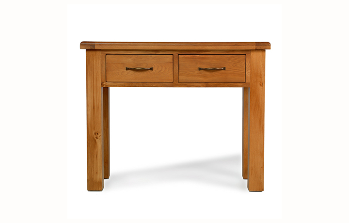 Consoles - Hollywood Oak Petite Console Table 
