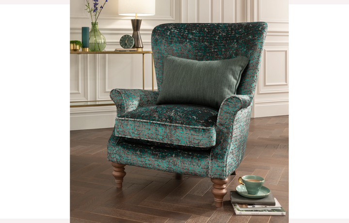 Accent Chairs & Stools - Wing Back Accent Chair Non Buttoned