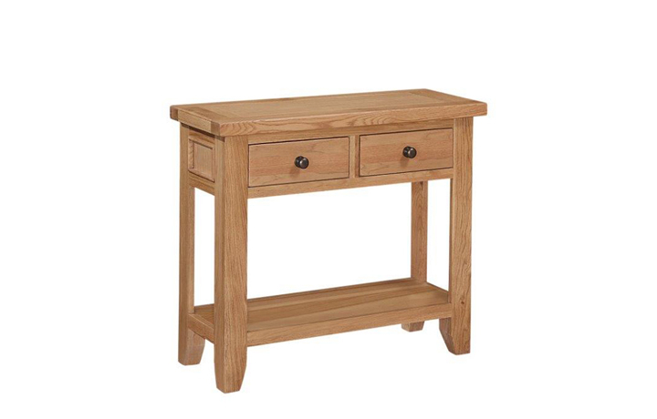 Oak 2 Drawer Console Tables - Royal Oak 2 Drawer Console Table