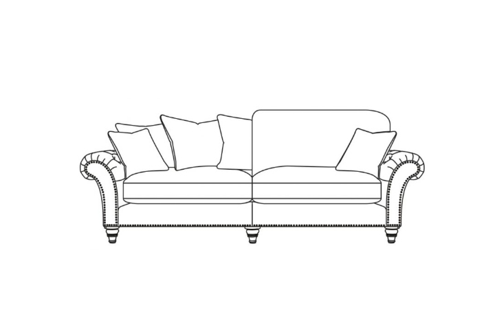  4 Seater Sofas - Keaton Extra Large Split Sofa