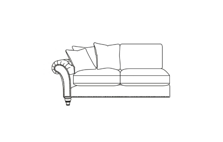  Corner Sofas - Keaton 2 Seater 1 Arm Sofa