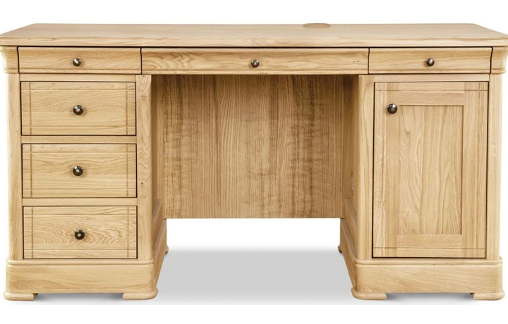 Office Furniture - Lancaster Solid Oak Large Desk