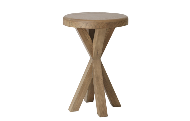 Oak Coffee Tables - Ambassador Oak Round Side Table