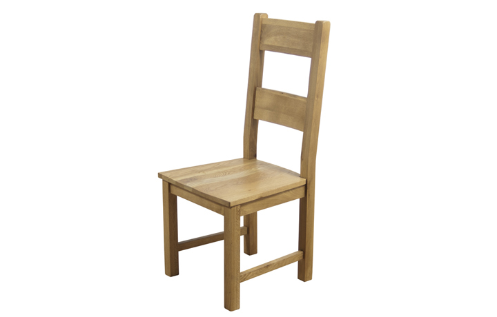 Hamilton Oak Collection - Hamilton Oak Dining Chair With Solid Seat