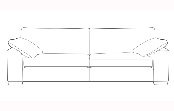  3 Seater Sofas - Miro Grand Split Sofa