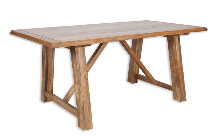 Oak Dining Tables - Chennai Solid Mango 175cm Dining Table