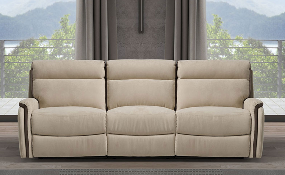  3 Seater Sofas - Florence 3 Seater Recliner Sofa (3 Cushions) - Electric Or Manual