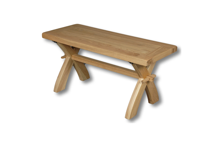 Suffolk Solid Oak Furniture Range - Suffolk Solid Oak 90cm Bench 