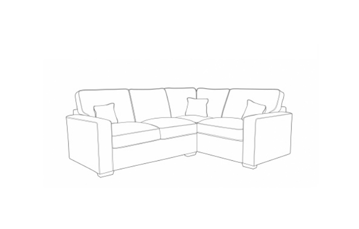  Corner Sofas - San Francisco Small Corner Pillow Or Standard Back With Arms