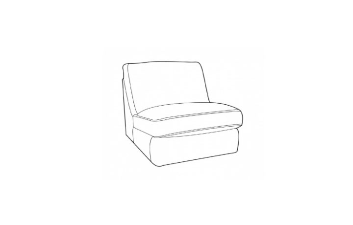 Corner Sofas - San Francisco Armless Unit Standard Back Or Pillow Back 