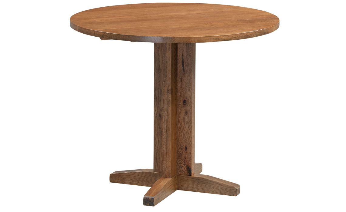 Oak Dining Tables - Lavenham Rustic Oak Drop Leaf Table