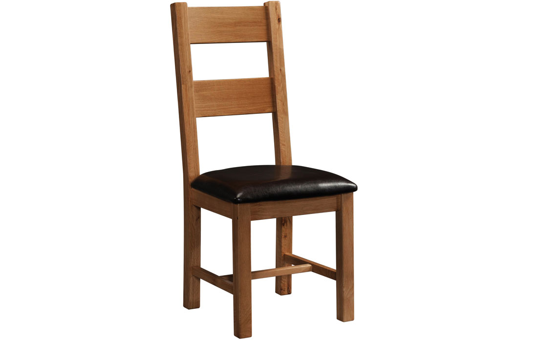 Oak Dining Chairs - Lavenham Rustic Oak Ladder Back Chair