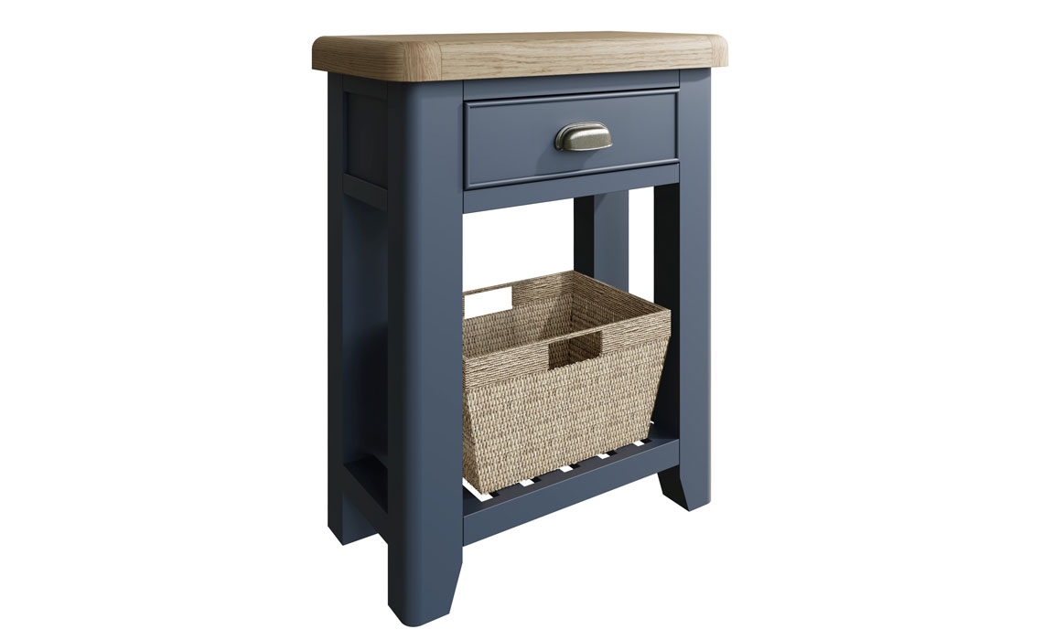 Ambassador Painted Blue Collection - Ambassador Blue 1 Drawer Telephone Console Table