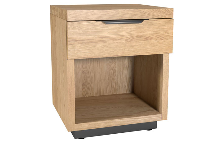 Oak 2 Drawer Bedside Cabinets - Native Oak 1 Drawer Bedside