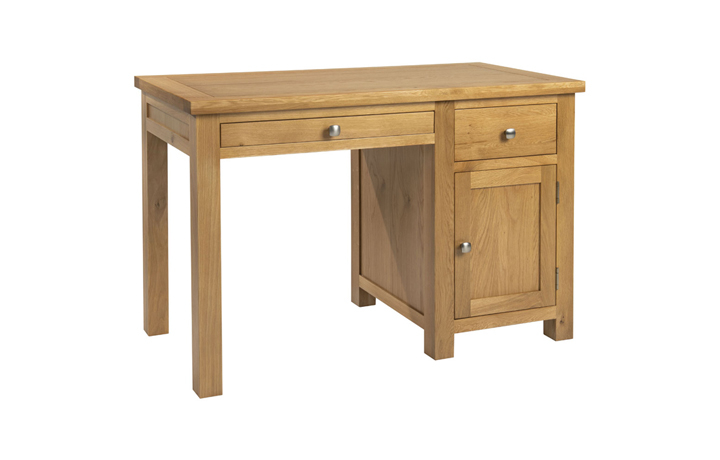 Office Furniture - Lavenham Oak Single Pedestal Office Desk