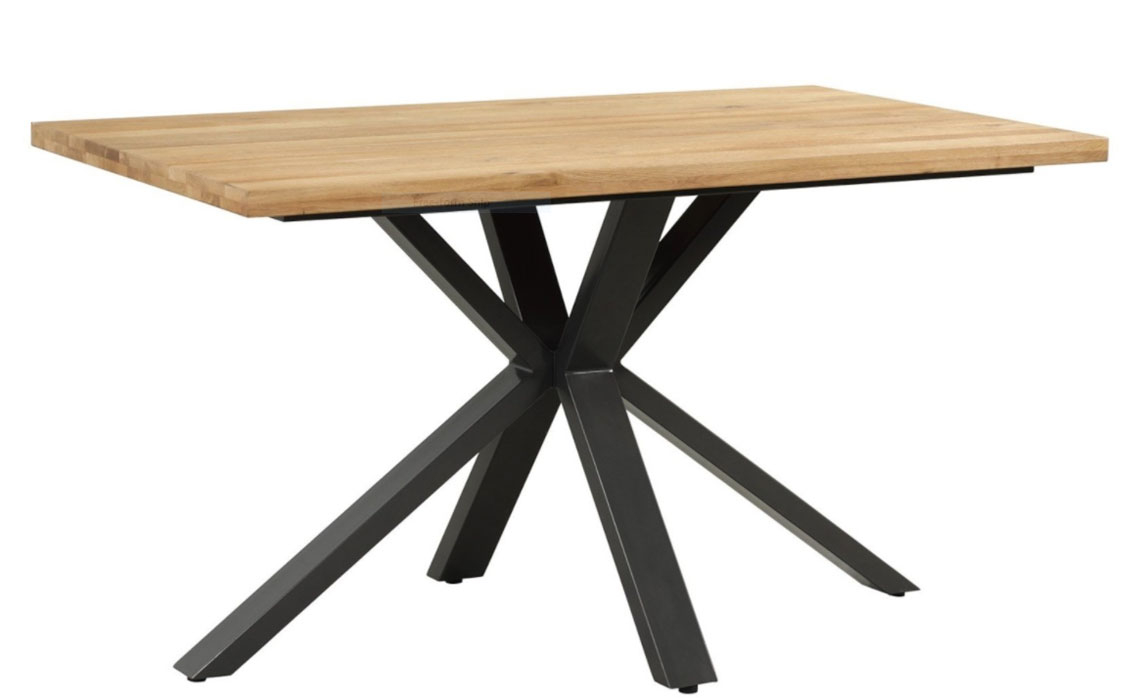 Industrial Dining Tables - Native Oak 135cm Compact Dining Table