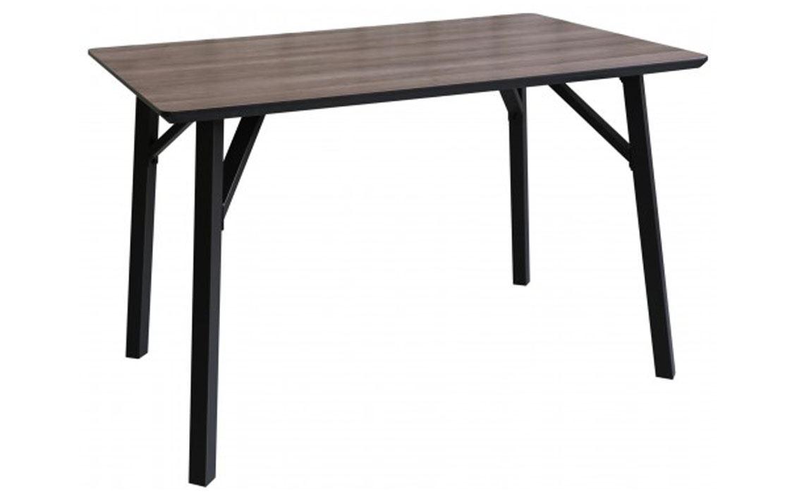 Industrial Dining Tables - Vanya 120cm Fixed Top Dining Table