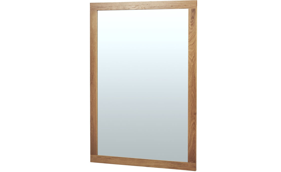 Mirrors - Falkenham Solid Oak Wall Mirror - 130x90cm