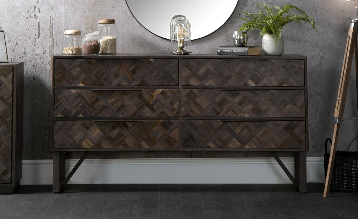 Sideboards & Cabinets - Tectona Reclaimed Teak 6 Drawer Chest