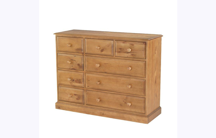 Pine Chest Of Drawers - Appleby Pine 9 Drawer Chest
