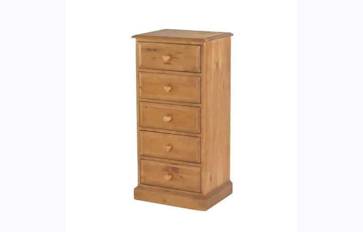 Pine Chest Of Drawers - Appleby Pine 5 Drawer Tall Chest