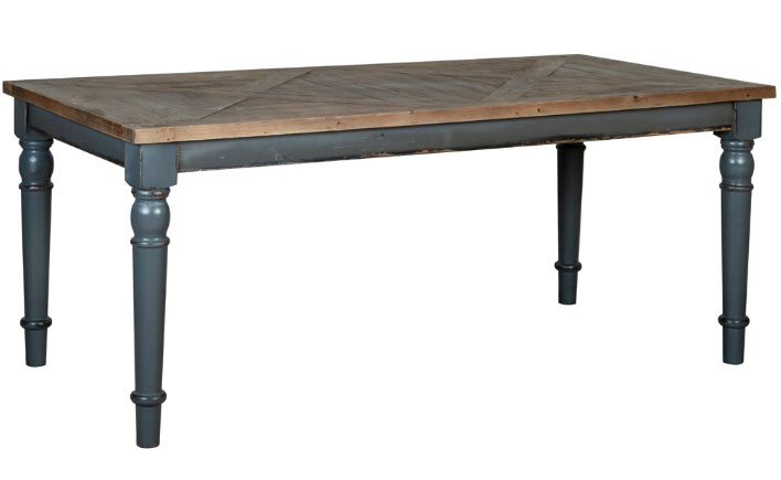 Hemmingway Distressed Collection - Hemmingway Distressed 180cm Fixed Top Dining Table