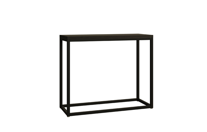 Modal Solid Oak Painted Collection - Modal Solid Black Oak Medium Console Table