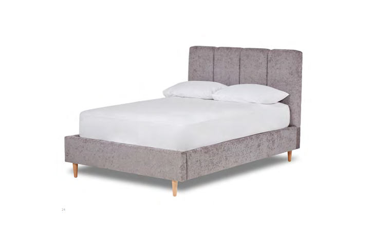 4ft6 Double Upholstered Bed Frames - Derry 4ft6 Fabric Bed Frame With Low End