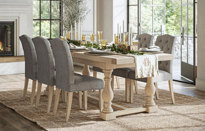 Oak & Hardwood Furniture Collections - Kensington Whitewash Oak Collection