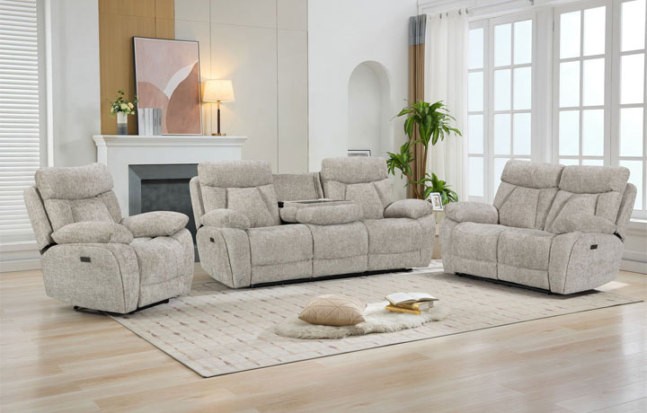 Sofas, Chairs & Corner Suites - Genoa Electric Reclining Sofa Collection