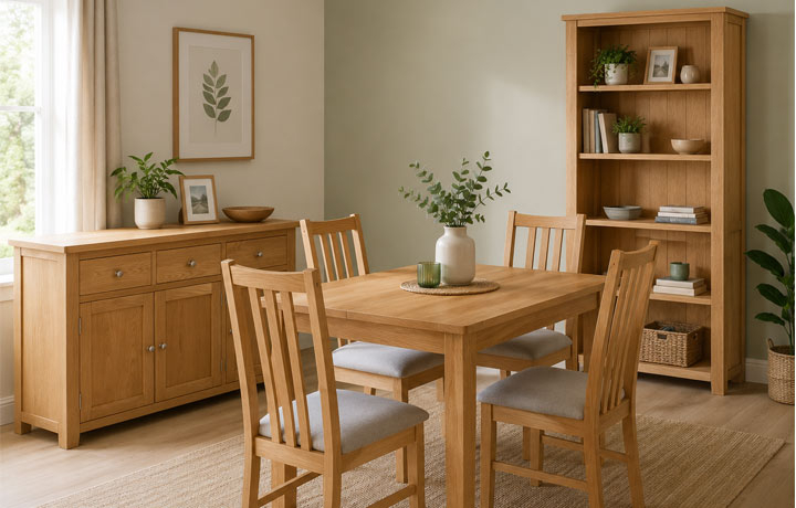 Oak & Hardwood Furniture Collections - Bergen Oak Collection