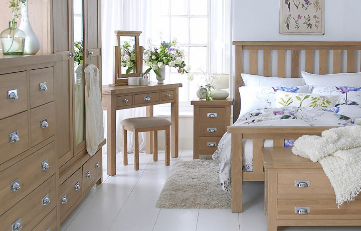Oak Furniture Collections - Burford Washed Oak Range