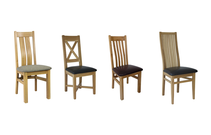 Oak & Hardwood Furniture Collections - York Oak Dining Chair Collection