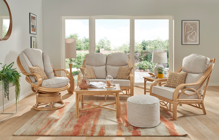 Indoor Cane Furniture  - Daro - Andorra Range in Natural Wash