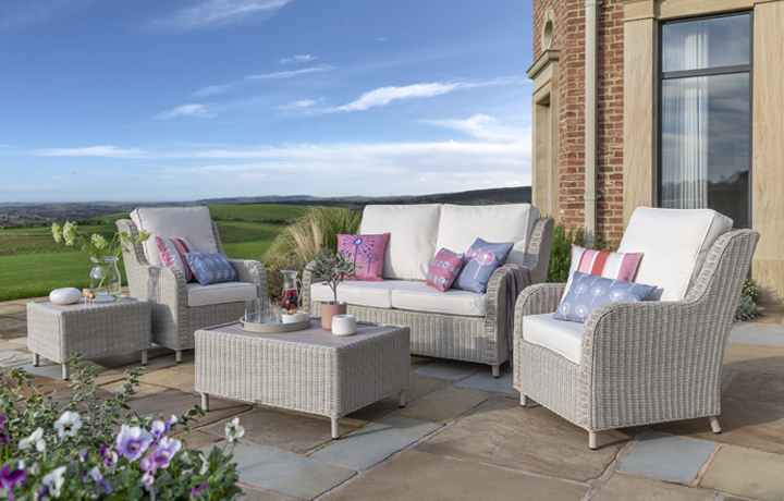 Outdoor Rattan Furniture - Daro - Santorini Mixed Grey Or Vintage Lace Outdoor Collection