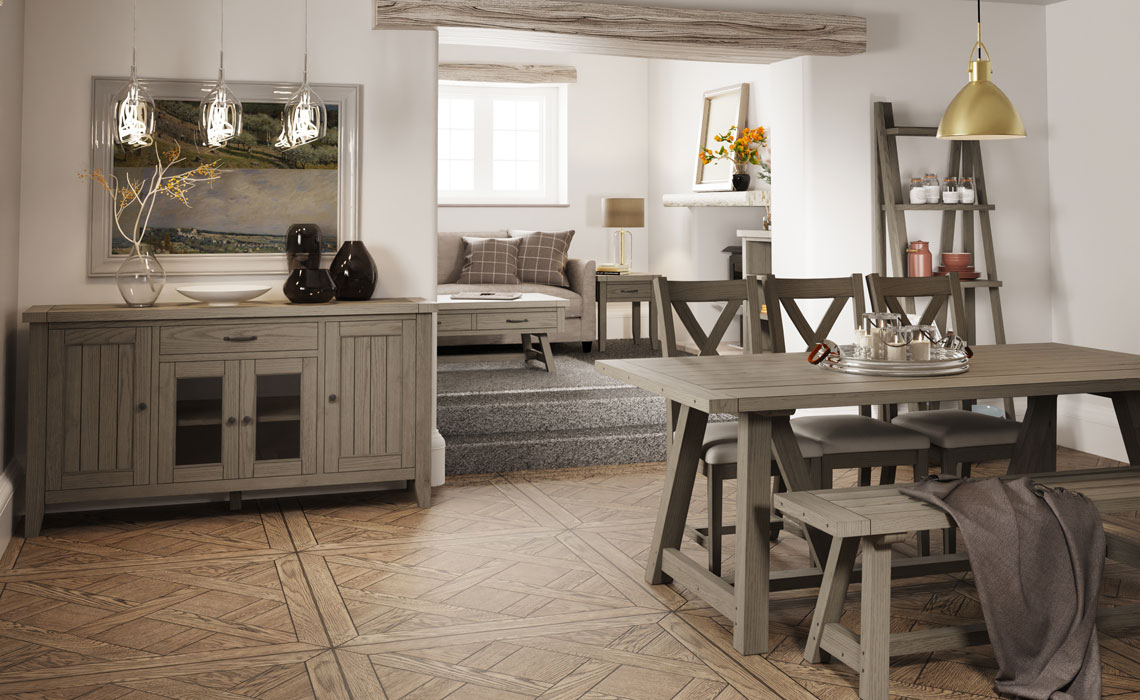 Oak & Hardwood Furniture Collections - Jasmine Grey Oak Collection