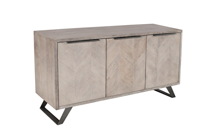 Oak & Hardwood Furniture Collections - Mimoso Grey Wash Solid Mango Collection