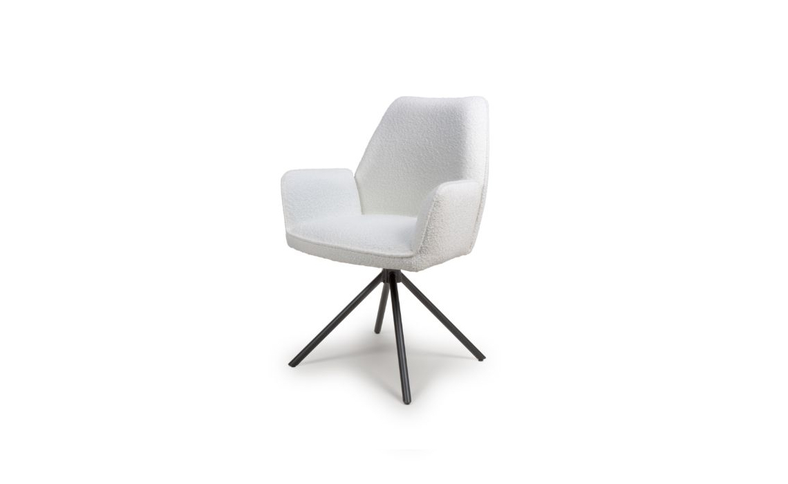 Uno Dining Chair Ivory Boucle
