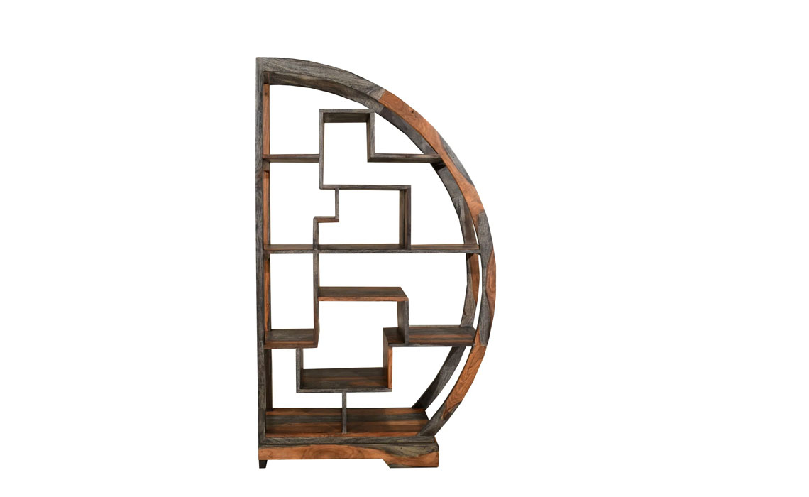 Panaji Solid Sheesham Display Cabinet