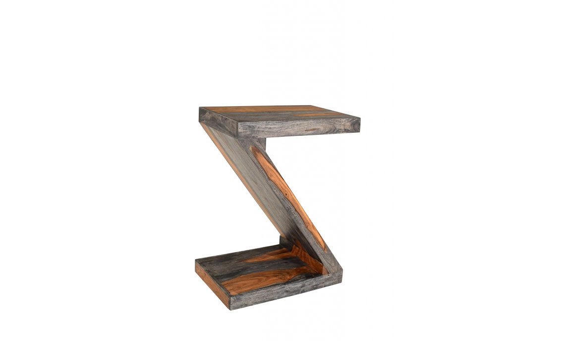 Panaji Solid Sheesham Z-Shaped Shelving Unit