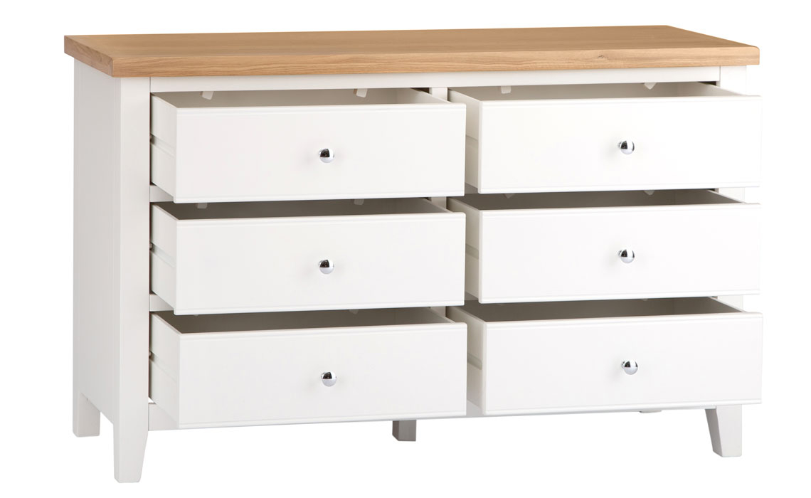 Ashley Painted White 6 Drawer Chest