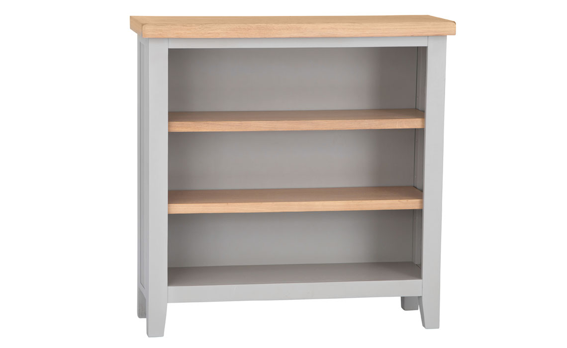 Ashley Painted Grey Small Wide Bookcase