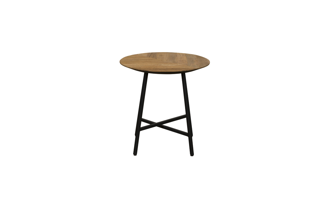 Brixton Reclaimed Teak Round Side Table